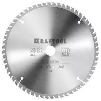 Пильный диск по дереву Kraftool Precision 36952-305-30, 305 х 30 мм, 60Т