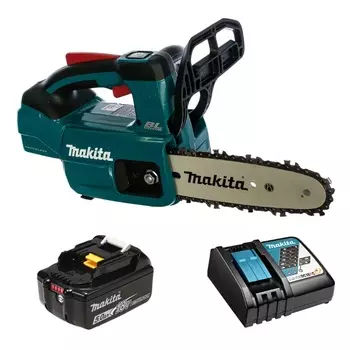 Пила цепная аккумуляторная миниатюрная Makita DUC204RT (BL1850B, DC18RC) 570 вт