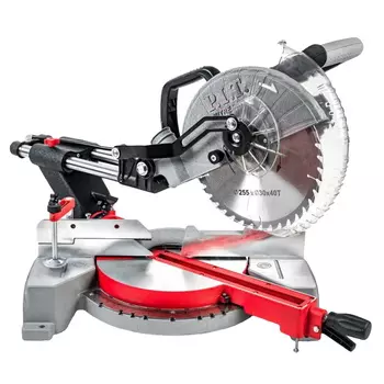 Пила торцовочная P.I.T. PCM255-C2 (1600Вт, 4600об\мин,255мм.диск,220В, С ПРОТЯГОМ) P.I.T