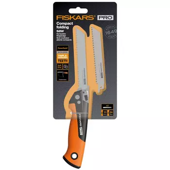 Пила универсальная Fiskars PowerTooth 1062934 (складная, 150мм 2 лезвия)