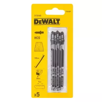 Пилка по дереву HCS DeWalt DT2049-QZ T101DP, 100х68х4.0х60 мм, 5 штук