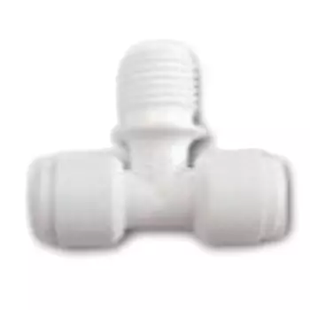 Пластмассовый фитинг тройник, 1/4"x1/4"x1/4 JG