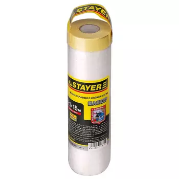 Пленка Stayer "PROFESSIONAL" 12255-210-15 (защитная с клейкой лентой "МАСКЕР", HDPE, 9мкм, 2,1х15м)