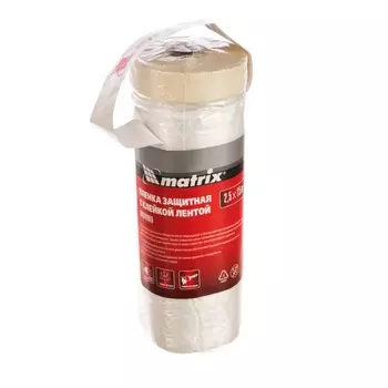 Пленка защитная Matrix 88753, с клеящей лентой, 2500 мм х 15 м