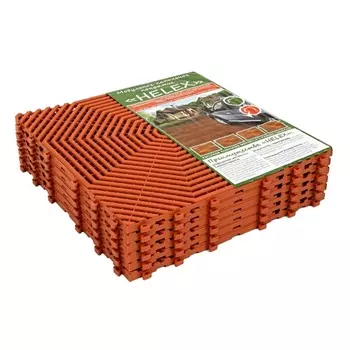 Плитка садовая Helex HLT терракотовая