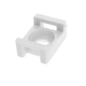 Площадка для хомута-стяжки Starfix SMP2-51310-50, 16х23 мм усиленная, белая (50 шт в пласт. конт.)