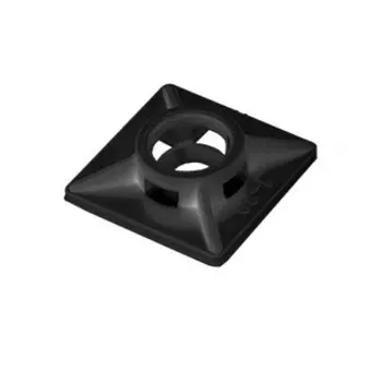 Площадка для хомута-стяжки Starfix SMP2-81103-100, 19х19 мм черная (100 шт в пласт. конт.)