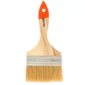 Плоская кисть Sparta 824455, Slimline 4" (100мм), натуральная щетина, деревянная ручка