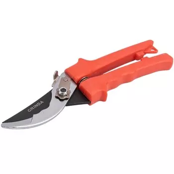 Плоскостной секатор Grinda G-35 40212_z02, 200 мм, закаленные лезвия, тефлоновое покрытие, пластиковые рукоятки