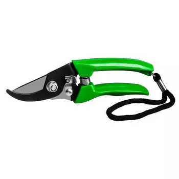 Плоскостной секатор компактный Росток PC-71 423015, 180 мм, углеродистая сталь, оксидированное покрытие, пластиковые рукоятки