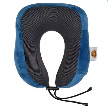 Подушка для путешествий Arizone 28-200003, с эффектом памяти, набор (маска для сна, чехол), синий