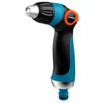 Поливочный пистолет Grinda PROLine S-R 429101, плавная регулировка напора, двухкомпонентный