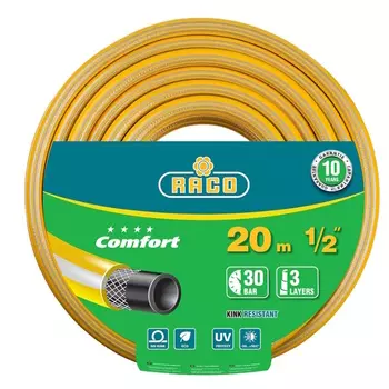 Поливочный шланг Rасо COMFORT 40303-1/2-50 (трёхслойный, армированный, 1/2", 50 м)