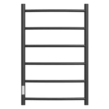 Полотенцесушитель электрический Point Афина PN04758B П6, 500x800, диммер слева, черный