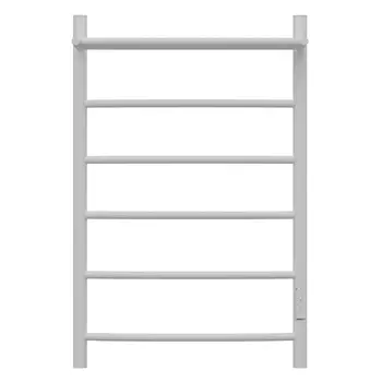 Полотенцесушитель электрический Point Афина PN04858PW П5, 500x800, с полкой, диммер справа, белый