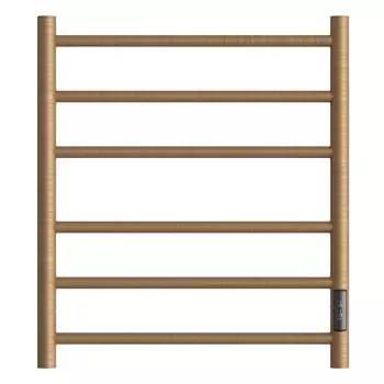 Полотенцесушитель электрический Point Аврора PN10856BR П6, 500x600, диммер справа, бронза