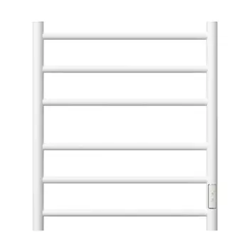 Полотенцесушитель электрический Point Аврора PN10856W П6, 500x600, диммер справа, белый