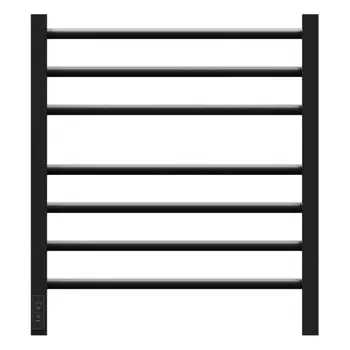 Полотенцесушитель электрический Point Веста PN70756B П7, 500x600, диммер слева, черный