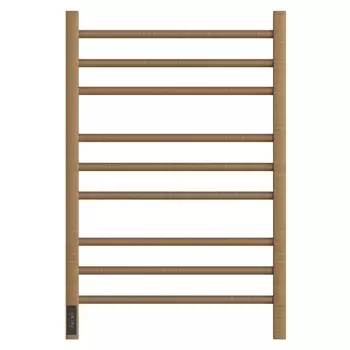 Полотенцесушитель электрический Point Веста PN70758BR П9, 500x800, диммер слева, бронза