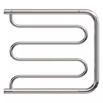 Полотенцесушитель водяной Point Фокстрот с полкой PN25665P 600x500, хром