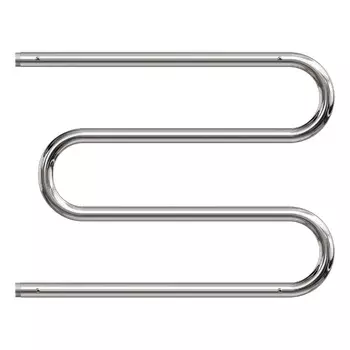 Полотенцесушитель водяной Point PN38666P 600x600 М-образный (1") с полкой, хром