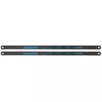 Полотна для ножовки по металлу Gross 77719, 300 мм, 24TPI, Carbon, 2 шт.