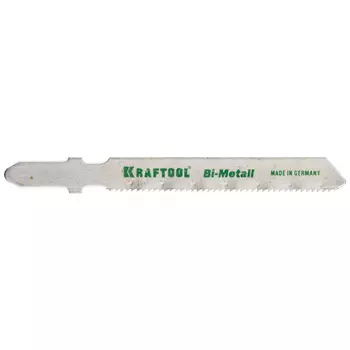 Полотна Kraftool T118AF 159555-1,2 для электрического лобзика, 2шт (Bi-Metall, по металлу (1,5-2мм), EU-хвост., шаг 1,2мм, 55мм)