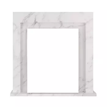 Портал Firelight Simple Classic НС-1283400, белый мрамор