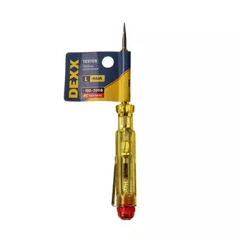 Пробник электрический DEXX 25750, с этикеткой, 100-500В, 130мм