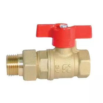 Прямой шаровой кран Баз Американка Ду 20 А31/1, бабочка