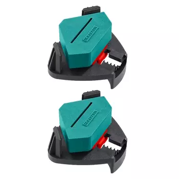 Пружинный угловой зажим Kraftool CCS 32205, два диапазона зажима 10 - 22/22 - 40 мм, 2 шт