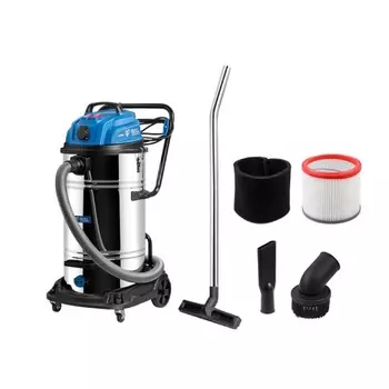 Пылесос + аксессуары Bull AS 6501 1329490, 2x1200 Вт, 70 л, 6м кабель, 5м шланг, HEPA