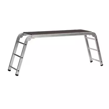 Рабочие подмости Сибин РП-36 38843, 3x6x3 ступени, алюминиевые, складные с фиксированной площадкой