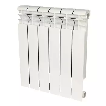 Радиатор биметаллический Rommer Profi BM 500 (BI500-80-80-150) 6 секций (RAL9016)