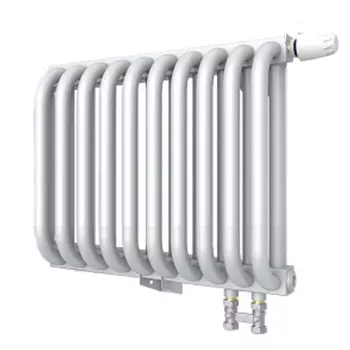 Радиатор Rommer RST-203010-020 RST 2030/10, стальной, 2 трубчатый, нижнее правое подключение RAL9016