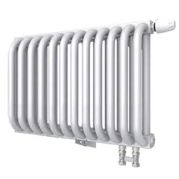 Радиатор Rommer RST-203012-020 RST 2030/12, стальной, 2 трубчатый, нижнее правое подключение RAL9016