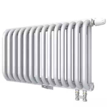 Радиатор Rommer RST-203014-020 RST 2030/14, стальной, 2 трубчатый, нижнее правое подключение RAL9016