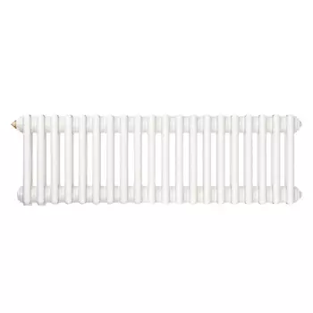 Радиатор трубчатый Zehnder Charleston 3030, 22 секций, нижнее подключение 1/2, RAL9016, кронштейн в комплекте, НС-1326076