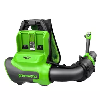 Ранцевая воздуходувка аккумуляторная Greenworks 2408107, 40V, бесщеточный, без АКБ и ЗУ