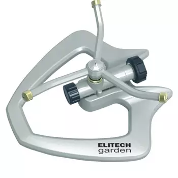 Разбрызгиватель Elitech Garden SP 007RM, круговой, металлический, 132 кв.м 206074