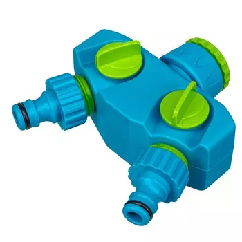 Разветвитель двухканальный Palisad LUXE 65786, с внутренней резьбой 3/4"-1"