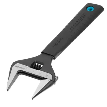 Разводной ключ Gross 15567, 150мм, CrV, тонкие губки, защитные насадки