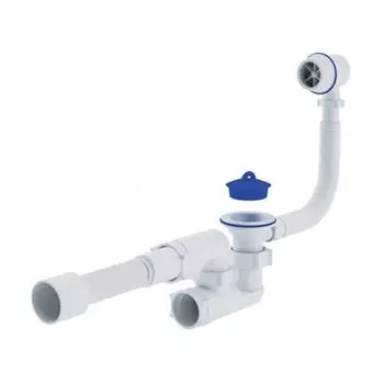 Регулируемый сифон для ванны с гибкой трубой Ани Пласт Варяг C6255 (1 1/2", 40/50)