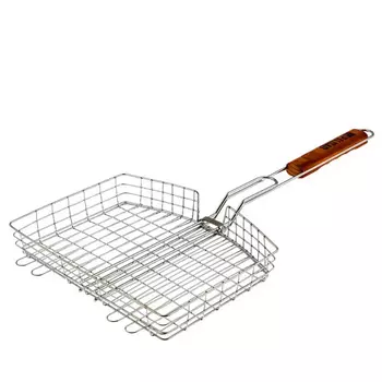 Решетка гриль Palisad Camping 69559, 305х235х55мм объемная хромир.