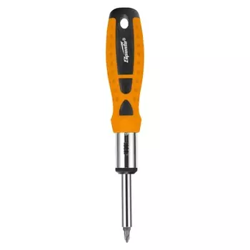 Реверсивная отвертка Sparta 115455, с набором бит, 9 шт.