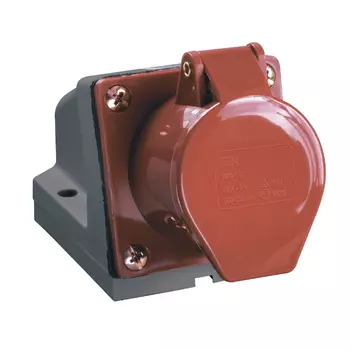 Розетка наружной установки IEK ССИ-125 (32 А, 380 В, 3P+PE+N, IP44) PSR12-032-5