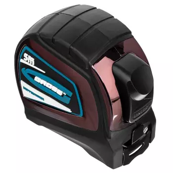 Рулетка Gross "Doppelhaken" 31124, 5 м x 25 мм, двухсторонний зацеп, нейлон, двуст. шкала, автоматич.