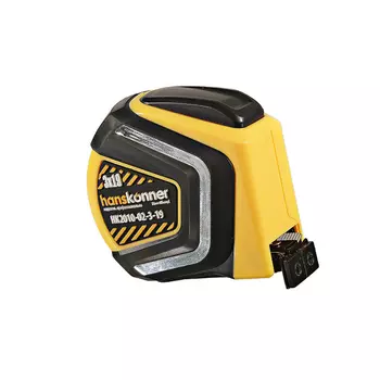 Рулетка Hanskonner, HK2010-02-3-19 (3x19мм, автостоп, двухстор., нейлон, супермощный магнит)