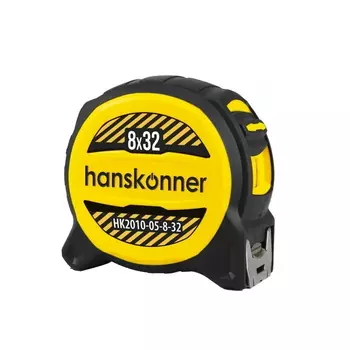 Рулетка Hanskonner HK2010-05-8-32 8x32мм, двухсторонняя, нейлон, двойной мощный магнит
