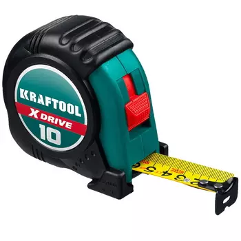Рулетка Kraftool X-Drive 34122-10, 10 м х 25 мм